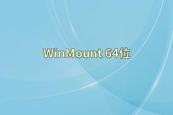 WinMount 64位
